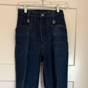 Vintage Roper Jeans.  Dark Blue High-Rise Jeans